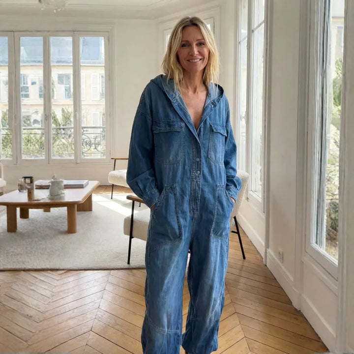 Claire - Combinaison à manches longues avec capuche